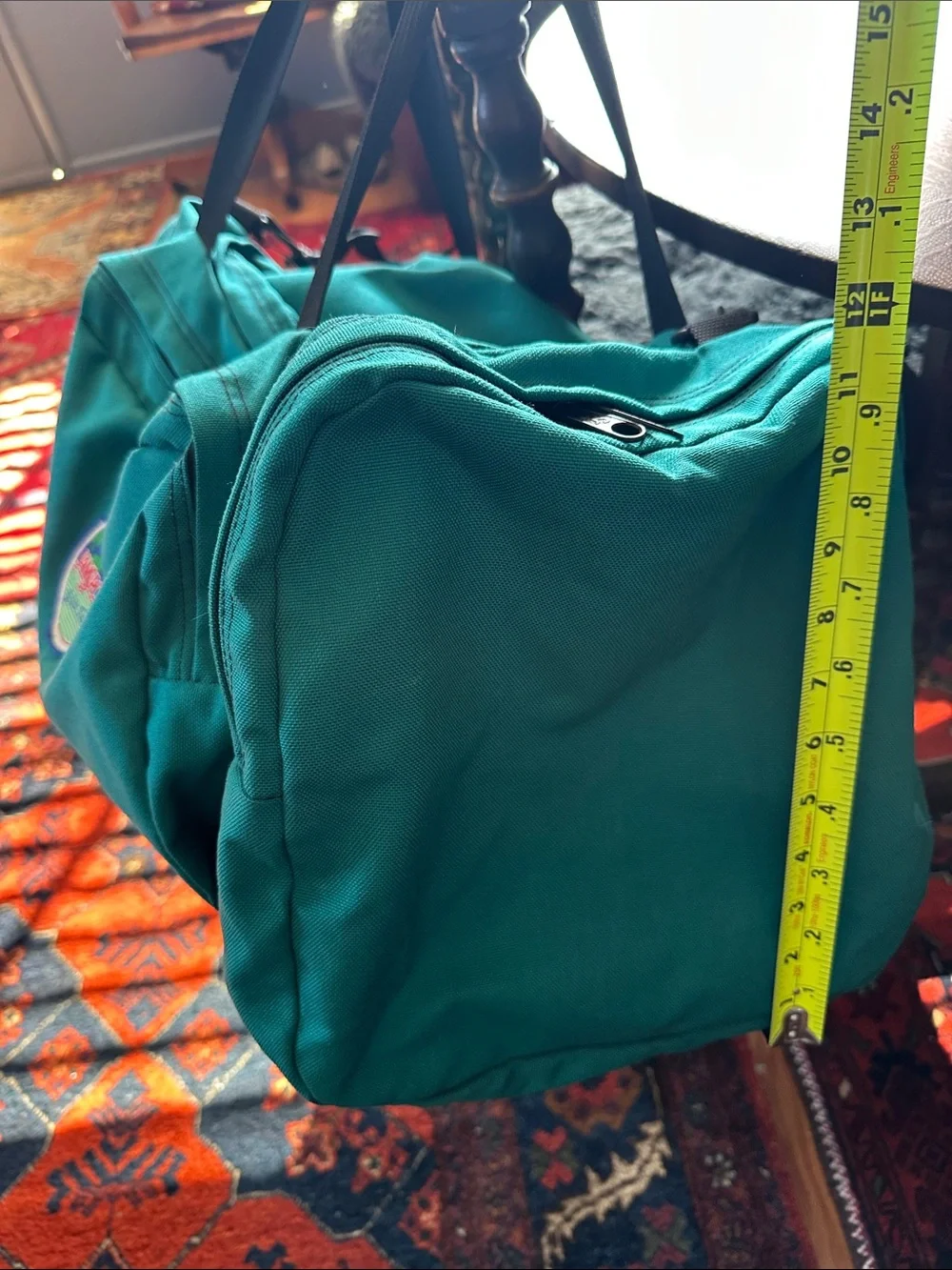 Jansport ‘World Traveler’ large Teal Weekend Duffel Bag Gym beach travel unisex